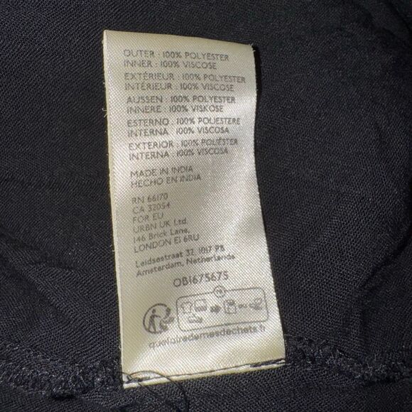 Free People See It Through Dress boho floral sheer maxi | black multi | Medium - Picture 9 of 9